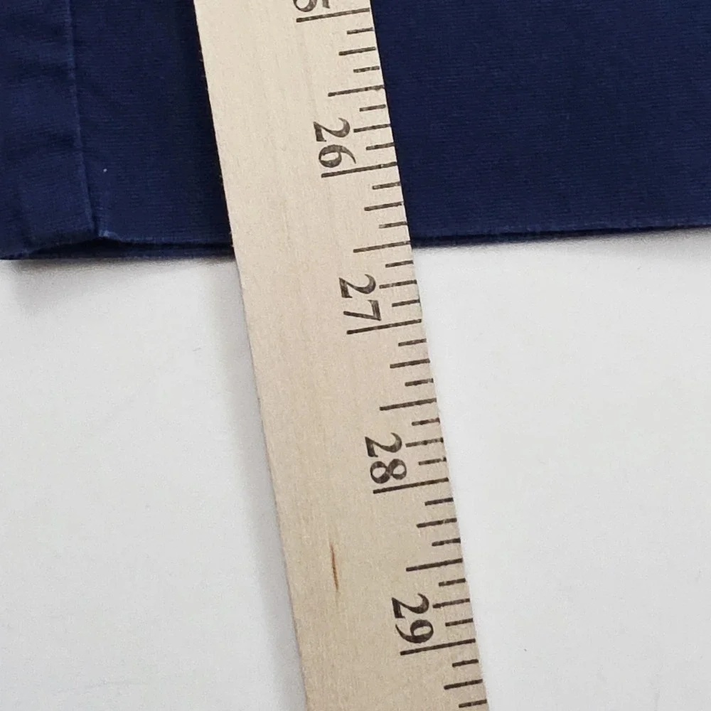 J. Crew Chino Pants Navy Blue Stretch Straight Leg Crop‎ Women's Size 4 Casual
